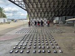 Los de 700 kilos de cocaína incautados por la Armada Nacional en Buenaventura.