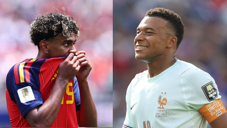 Lamine Yamal y Kylian Mbappé