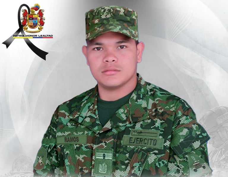 El soldado profesional Ferney Ramos Villalba perdió la vida en este nuevo ataque al Ejército en el Cauca.