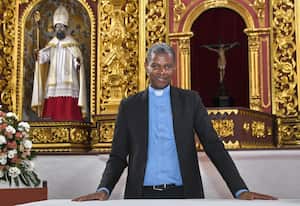 El primer sacerdote afrodescendiente de la Arquidiócesis de Cali que fue elegido por el Papa para ser obispo Wiston Mosquera Moreno, Fotos Wirman Rios, Julio 9 de 2024, EL PAIS