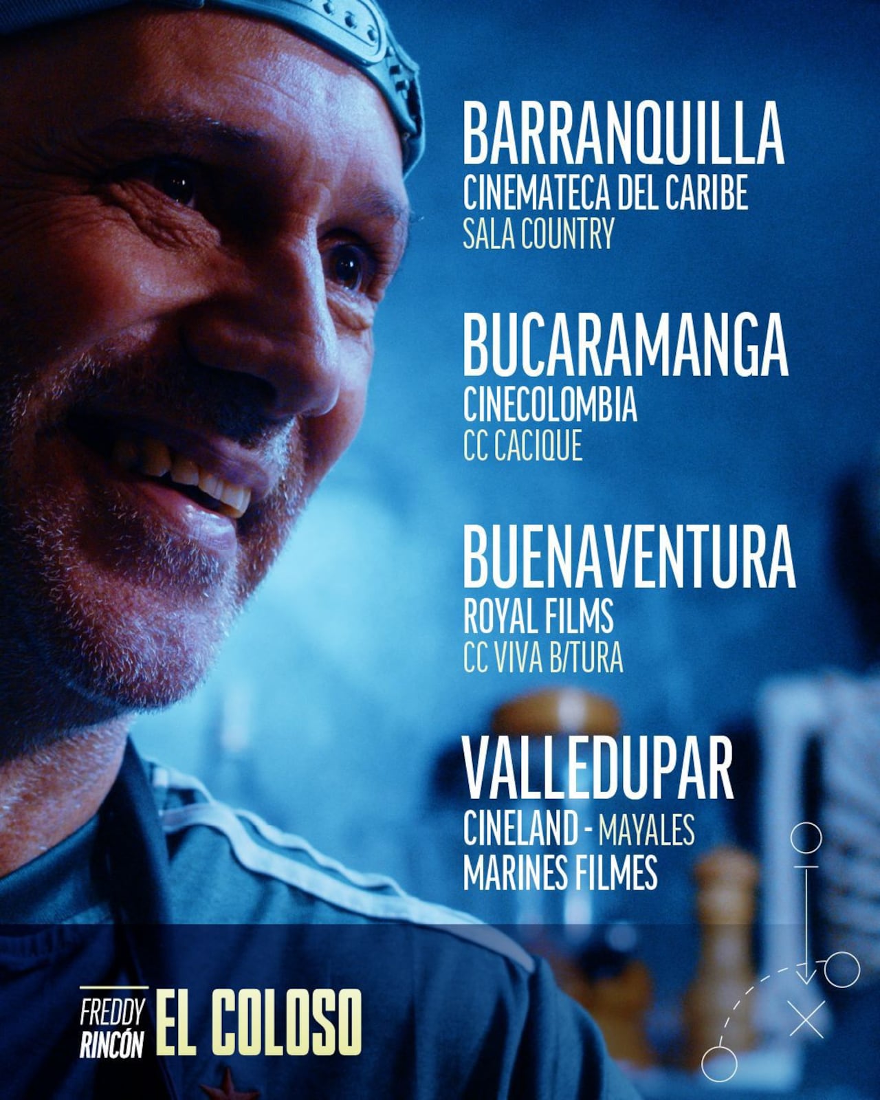 Con testimonios de figuras del fútbol, familiares y amigos de Freddy Rincón, El Coloso es una película documental para público futbolero y no futbolero.