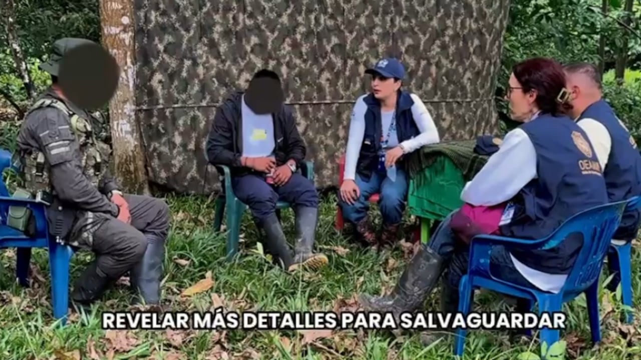 La entrega se realizó con acompañamiento de la Misión de Apoyo al Proceso de Paz de la OEA y la Defensoría del Pueblo.