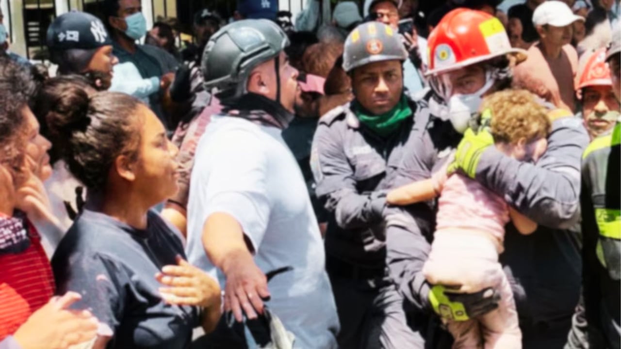 Rescate y encuentro de Sofía con el bombero