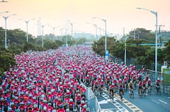 Miles de corredores de Colombia y el mundo participaron en el Giro de Rigo 2025, en Barranquilla.