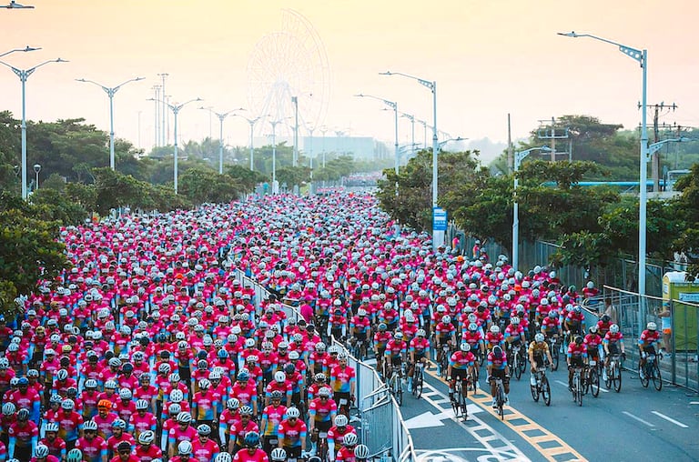 Miles de corredores de Colombia y el mundo participaron en el Giro de Rigo 2025, en Barranquilla.