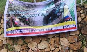 La valla más reciente de las disidencias de las Farc apareció en el sur de Cali, lo que generó pánico en los habitantes. En Jamundí, tres barrios también se vieron afectados por estos mensajes.