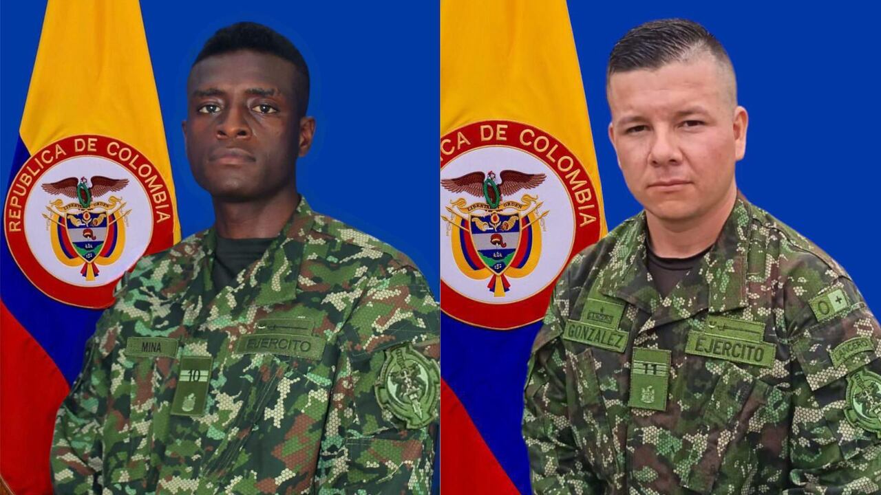 Los soldados fueron identificados como Ángel González Garcés y Édgar Mina Carabalí.