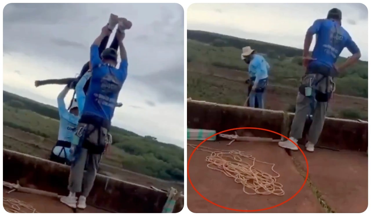 El momento fue captado por un testigo en video.
