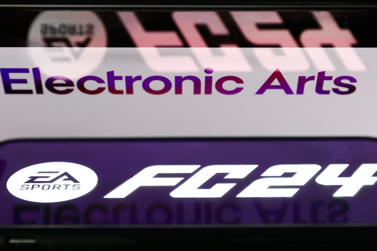 Logo de Electronic Arts, empresa desarrolladora del EA FC 24