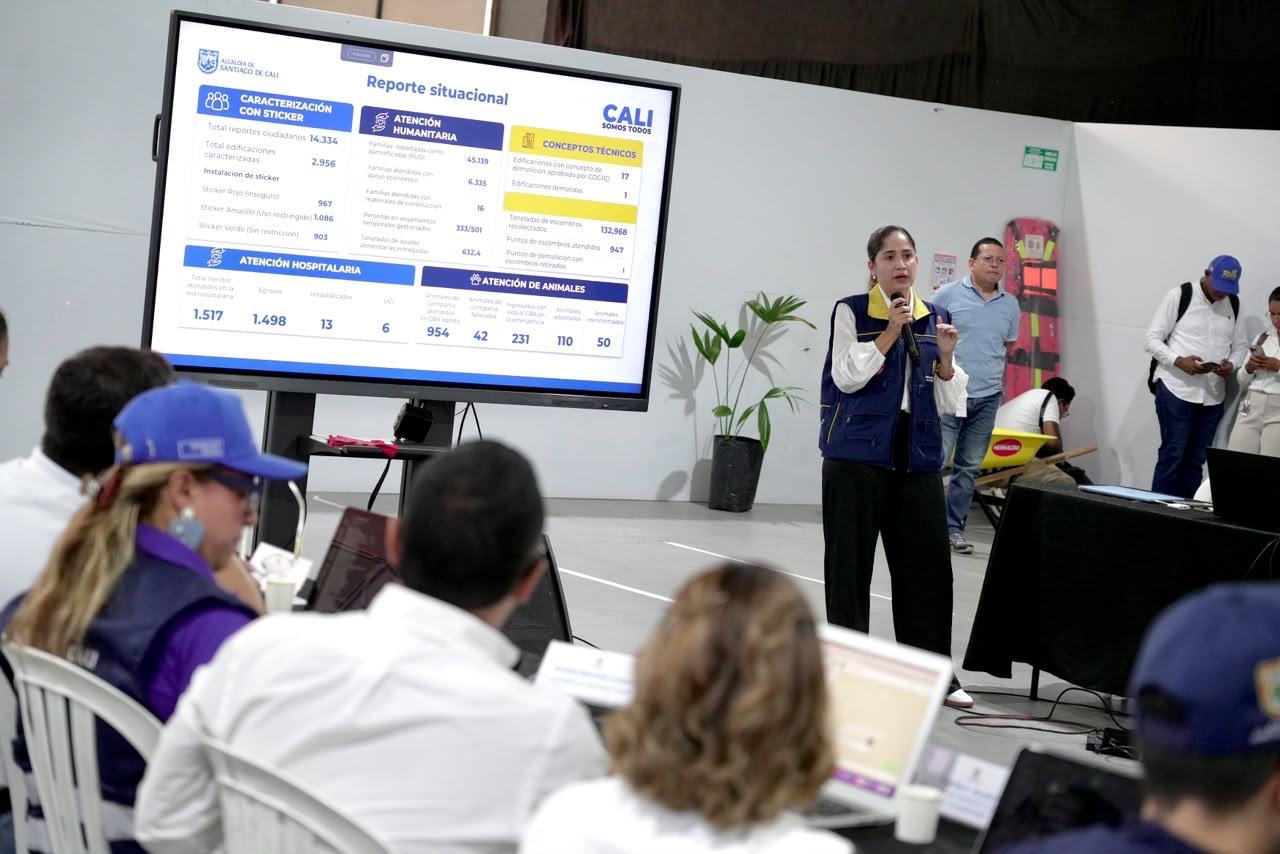 La delegación recorre algunos de los sectores afectados por el sismo para conocer las condiciones actuales y las acciones que han sido adelantadas para la atención de las familias y la recuperación de la ciudad.