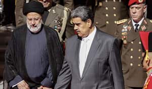 El presidente de Irán, Ebrahim Raisi, fue recibido en Caracas, Venezuela, por el presidente Nicolás Maduro