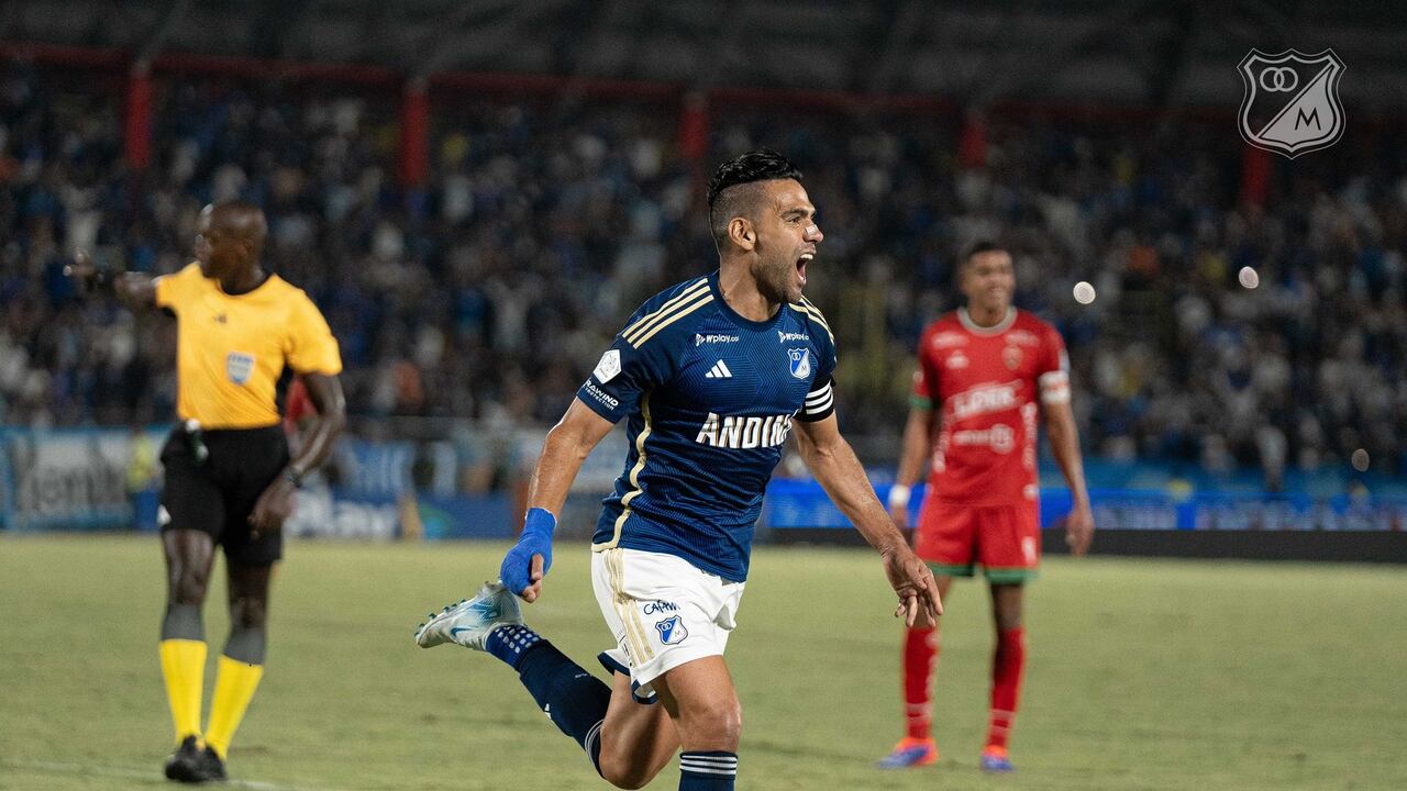 Falcao y su primer gol con Millonarios.
