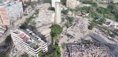 Imágenes captadas por un dron en la zona de La Guaira, evidencias la destrucción que dejaron los dos terremotos en Venezuela.