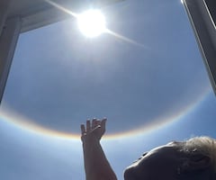 Un halo solar sorprendió a los habitantes de Popayán durante la mañana de este Martes Santo, generando asombro en toda la ciudad.