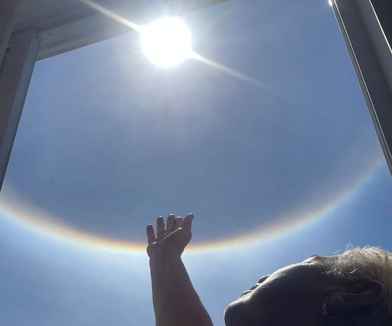 Un halo solar sorprendió a los habitantes de Popayán durante la mañana de este Martes Santo, generando asombro en toda la ciudad.