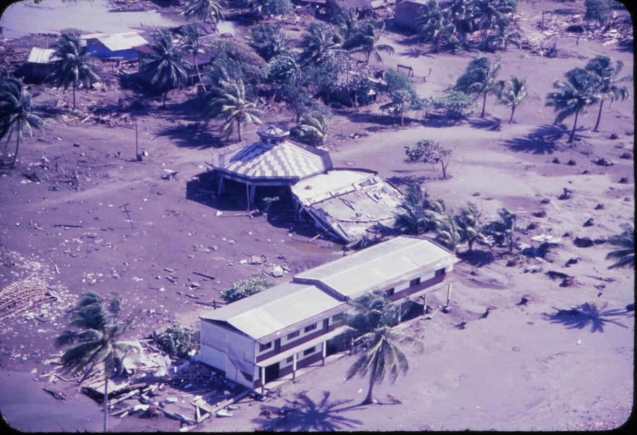 Tsunami ocurrido en el Pacífico colombiano hace 45 años