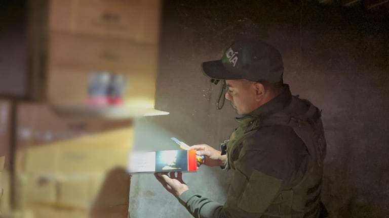 Más de 40.000 cajetillas de cigarrillos de contrabando fueron encontrados por la Policía Fiscal y Aduanera (Polfa) durante tres operaciones de allanamiento en zona rural de Ipiales, Nariño.