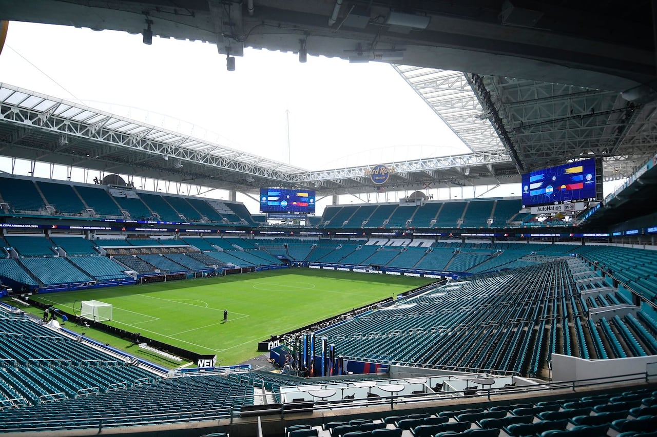 El estadio Hard Rock de Miami. Un escenario utilizado principalmente para los partidos de fútbol americano, pero también para acoger los grandes eventos del fútbol tradicional.