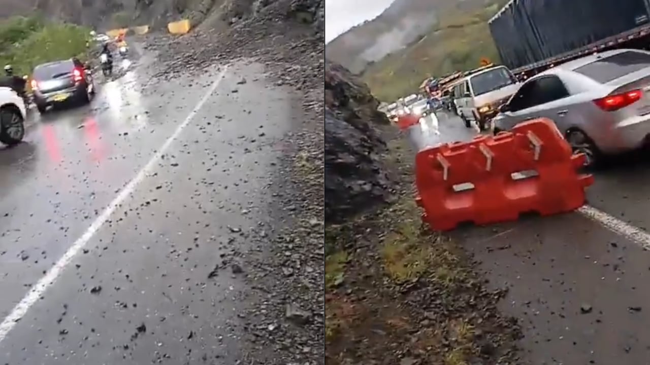 La caída de rocas en el kilómetro 52, en jurisdicción de Dagua, obligó a restringir el tránsito vehicular durante este domingo 11 de octubre.