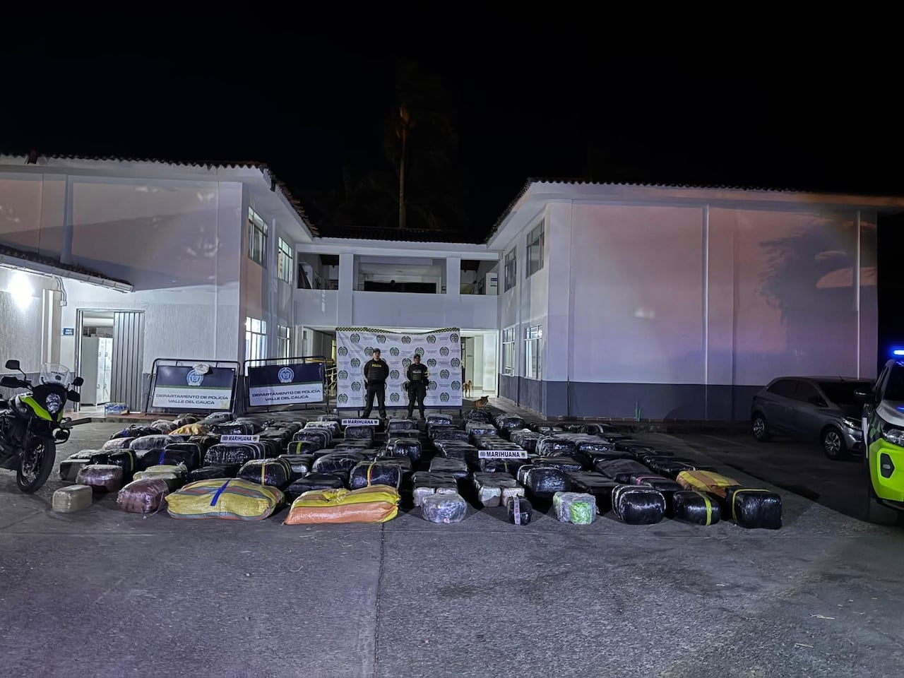 Este fue el cargamento que incautó la Policía del Valle en el operativo.