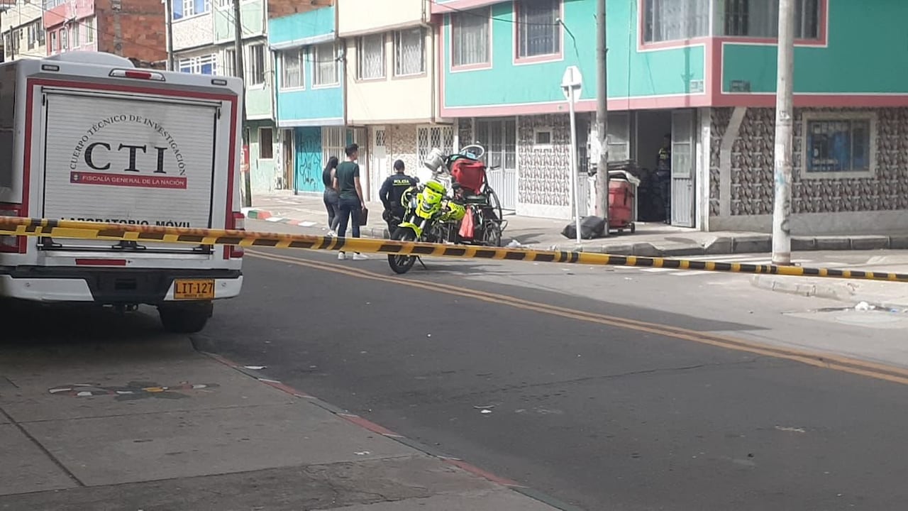 Imagen del lugar en el que ocurrió de la riña que se presentó este domingo 31 de mayo en la ciudad de Bogotá.