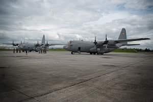 ENTREGA DE AERONAVES C-130 HERCULES, DONADAS POR LA FUERZA AEREA DE ESTADOS UNIDOS A LA FUERZA AEREA COLOMBIANA
AEROPUERTO CATAM
BOGOTA SEPTIEMBRE 21 DE 2021
FOTOGRAFA ALEXANDRA RUIZ
