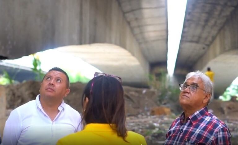 En visita técnica, expertos de la Sociedad de Ingenieros del Valle descartaron afectaciones de tipo estructural en el nuevo puente.