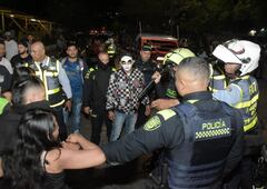 Caravanas de motociclistas en la noche de Halloween en Cali