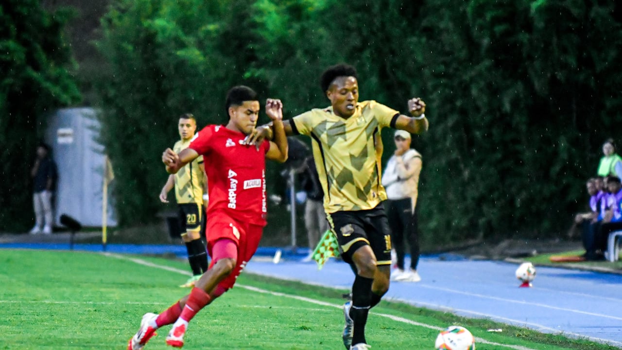 Imagen del último partido entre Águilas Doradas y América de Cali, en Rionegro, por la Liga Colombiana.