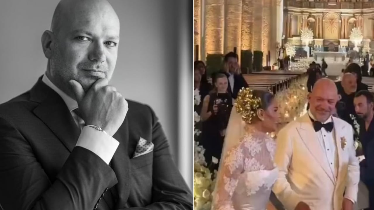 El empresario neerlandés Guus Franke contrajo matrimonio religioso con la modelo colombiana Ariadna Gutiérrez en Cartagena.