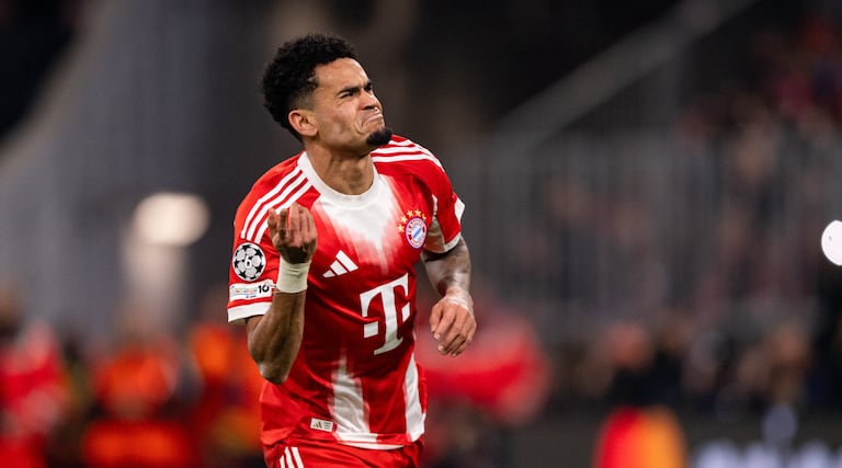 Luis Díaz tras marcarle al Atalanta por la Champions League.