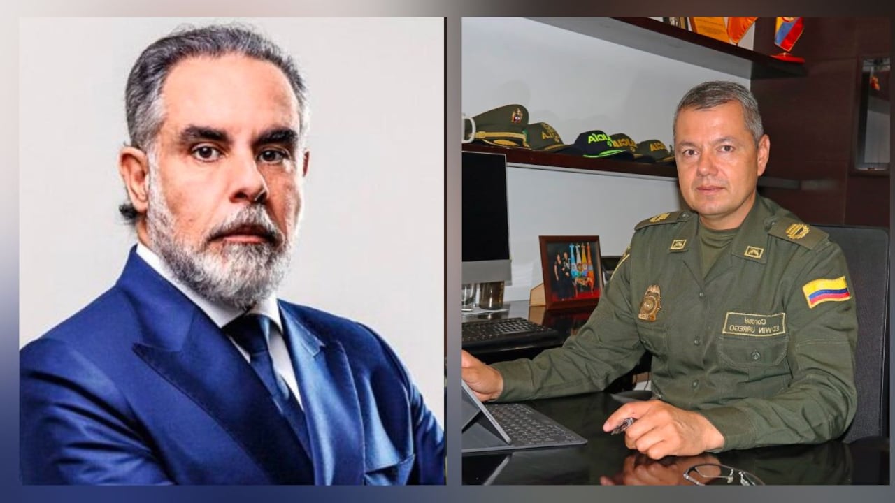 Armando Benedetti y el general Edwin Urrego