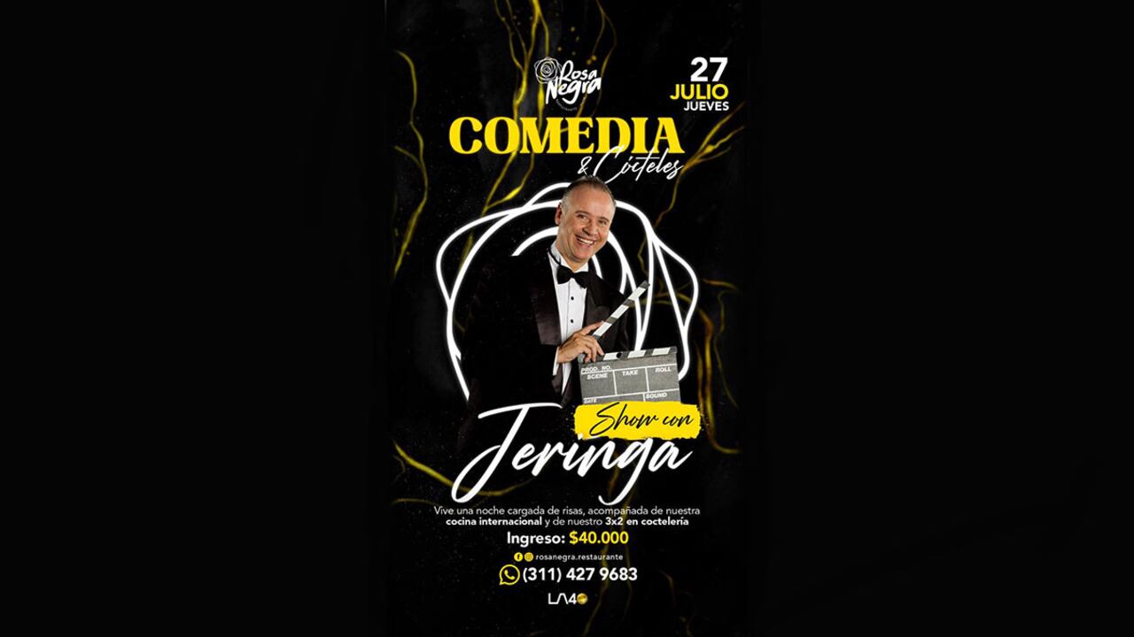 Jeringa presentará su show en el restaurante este jueves 27 de julio.