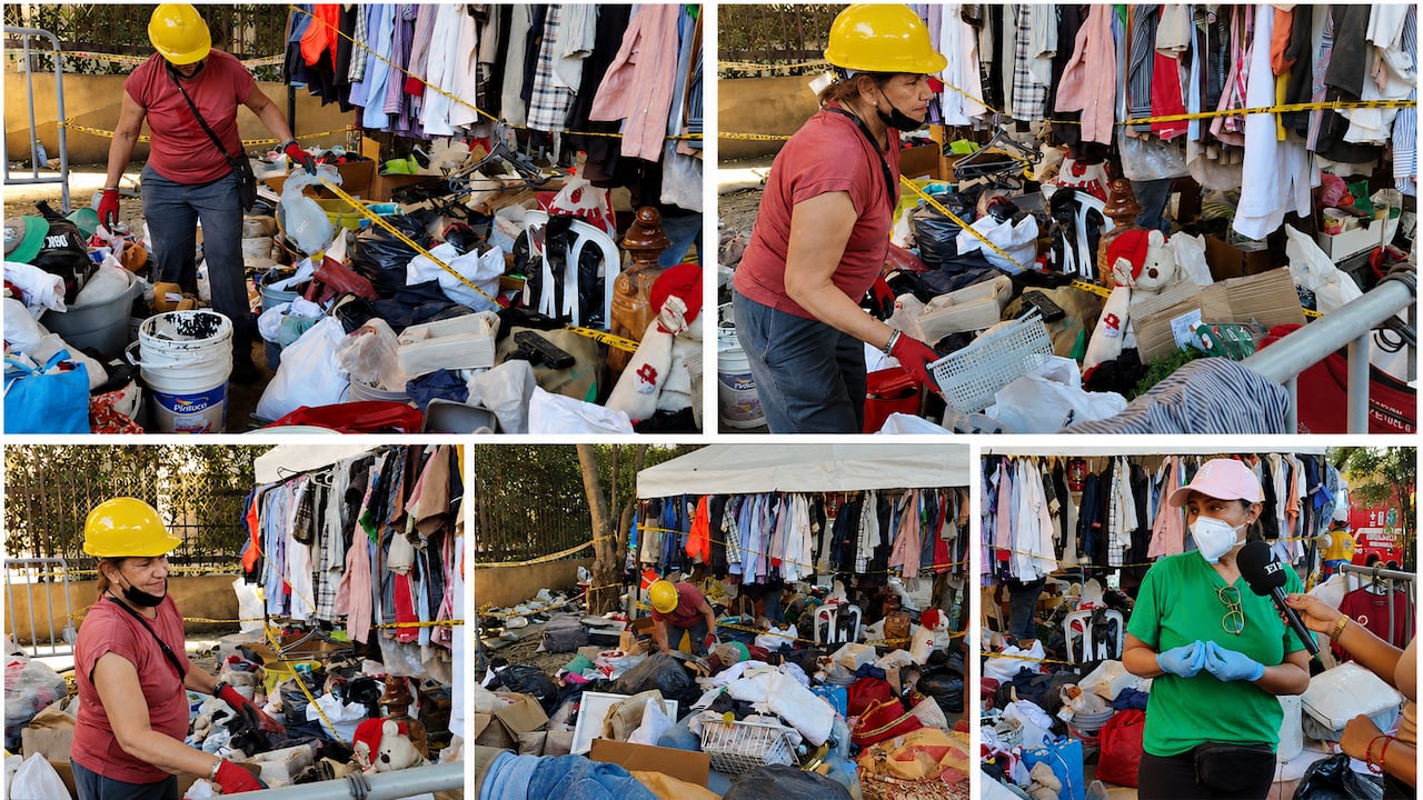 Esta es la carpa de los recuerdos que está ubicada en el barrio Capri, sur de Cali, en Torres del Limonar.