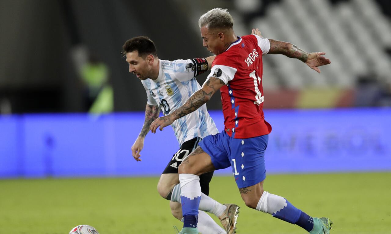 Argentina vs. Chile - Copa América. Foto: AP/Silvia Izquierdo