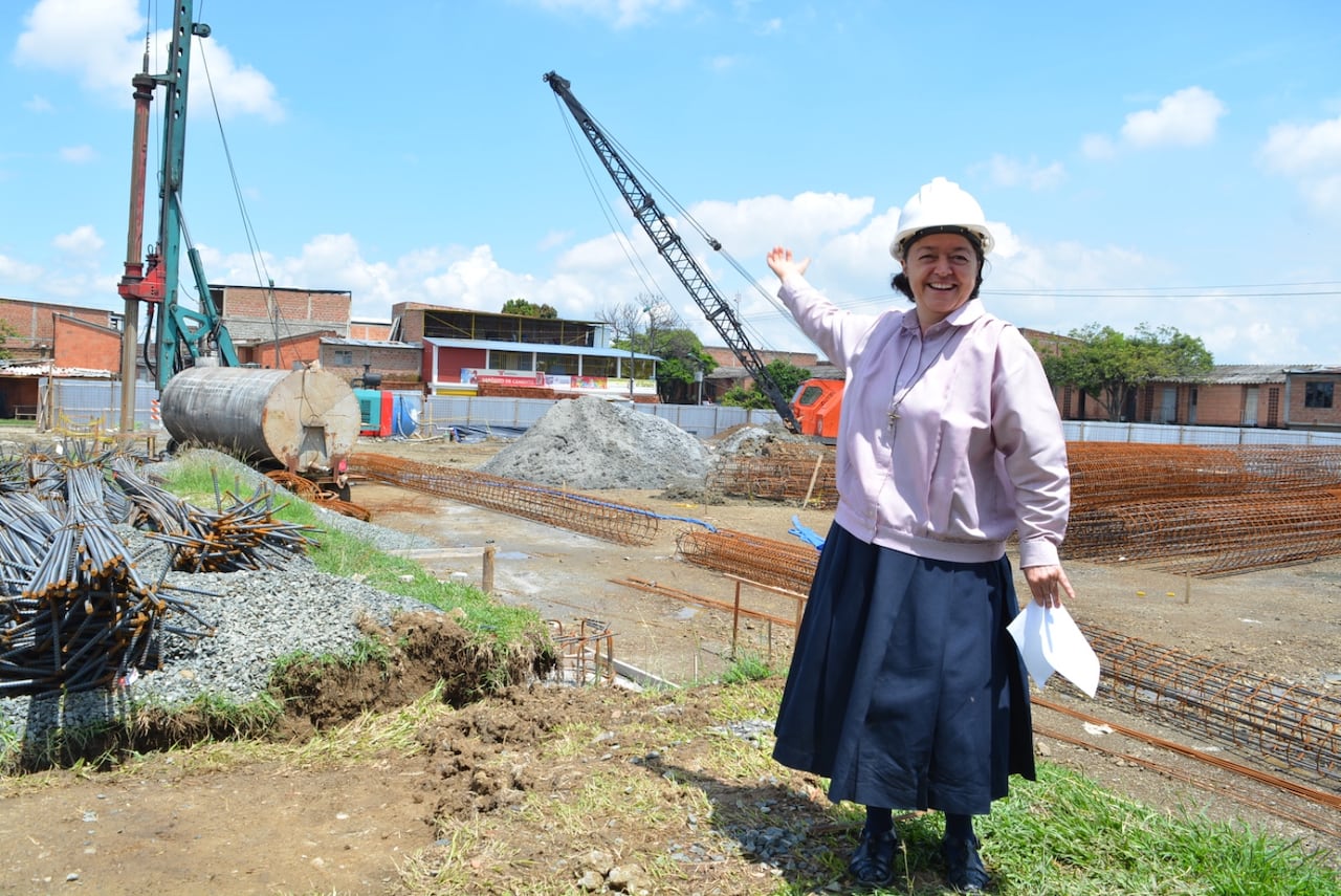 La hermana Marleny lidera la obra social de Prodein en Cali y convoca a la ciudadanía a unirse para culminar el colegio de Potrero Grande.