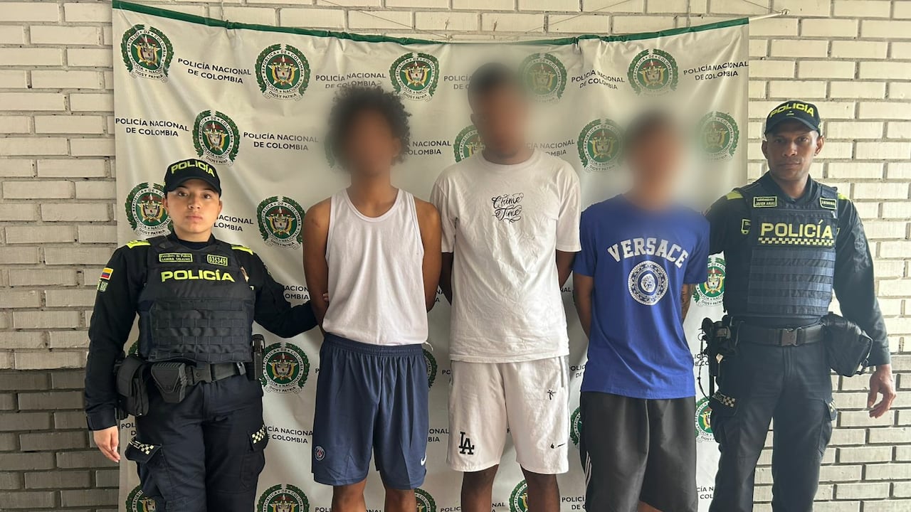 Policía capturó a tres hombres tras robo en un establecimiento comercial de Cali