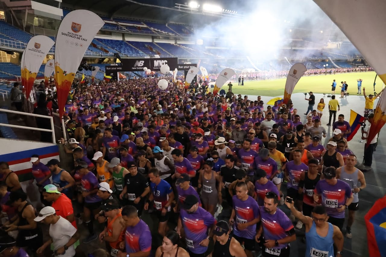 Así se vivió la media maratón de Cali.
