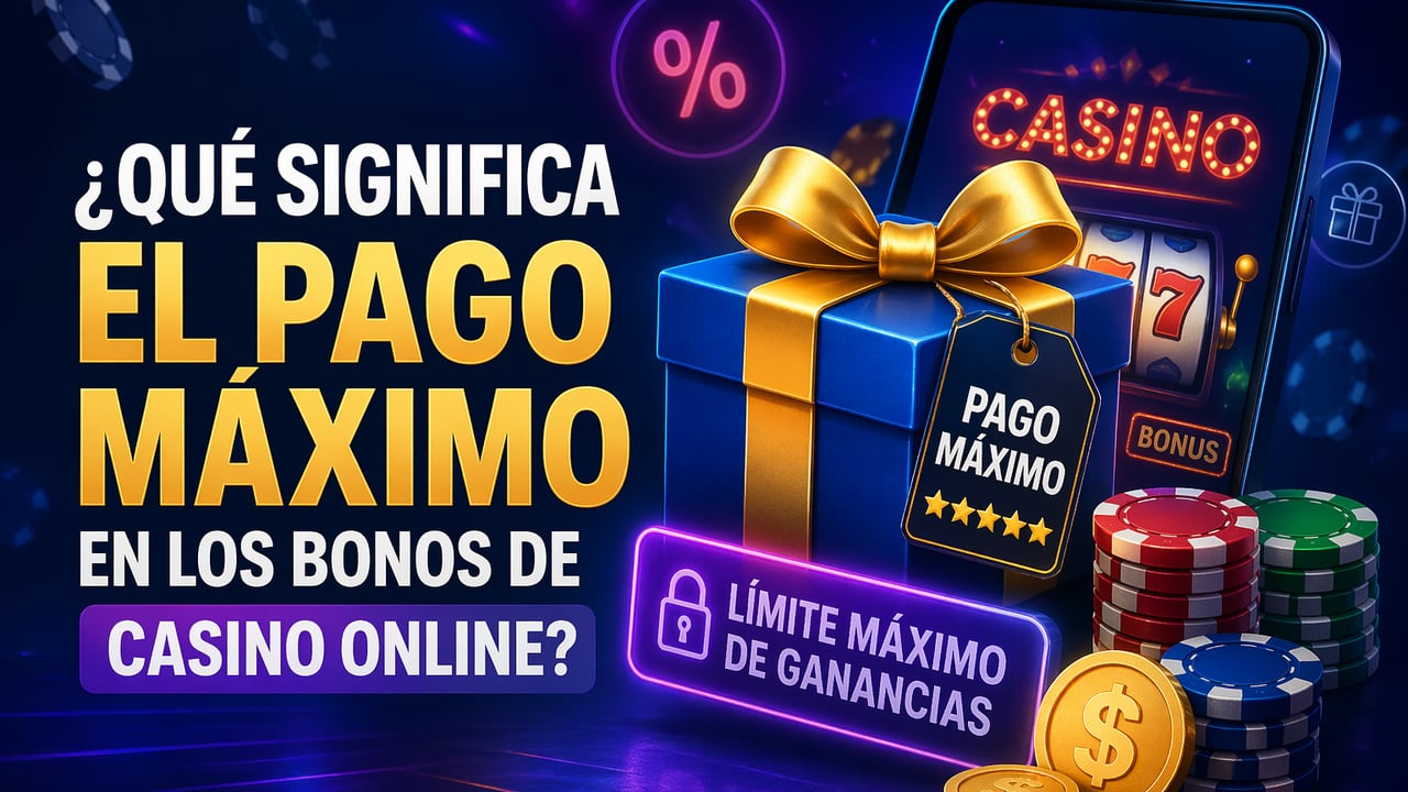 Conozca qué significa el pago máximo en los bonos de casino online.