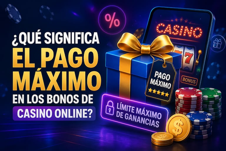 Conozca qué significa el pago máximo en los bonos de casino online.