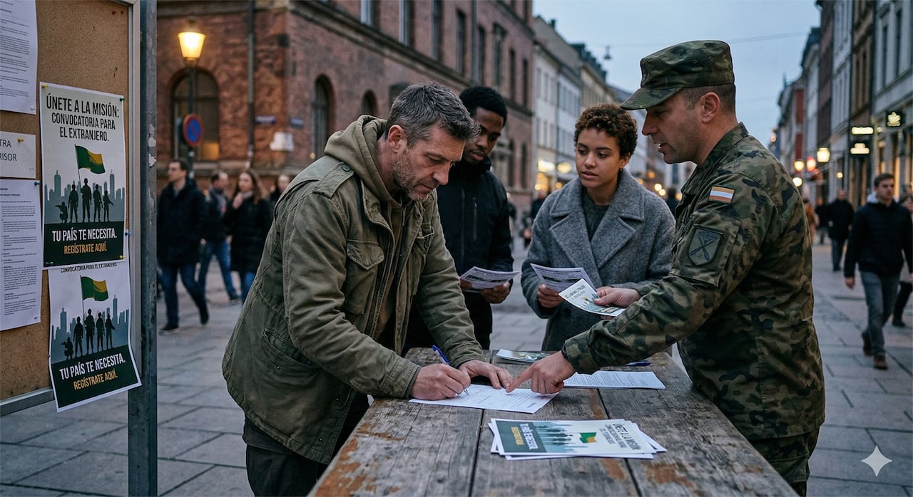 Al llegar a Ucrania, por ejemplo, los interesados deben presentarse en un centro de reclutamiento y firmar el respectivo contrato.