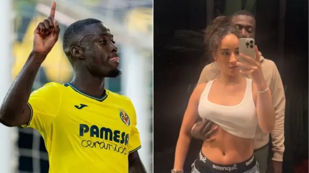 Nicolás Pepé y Teanna Trump