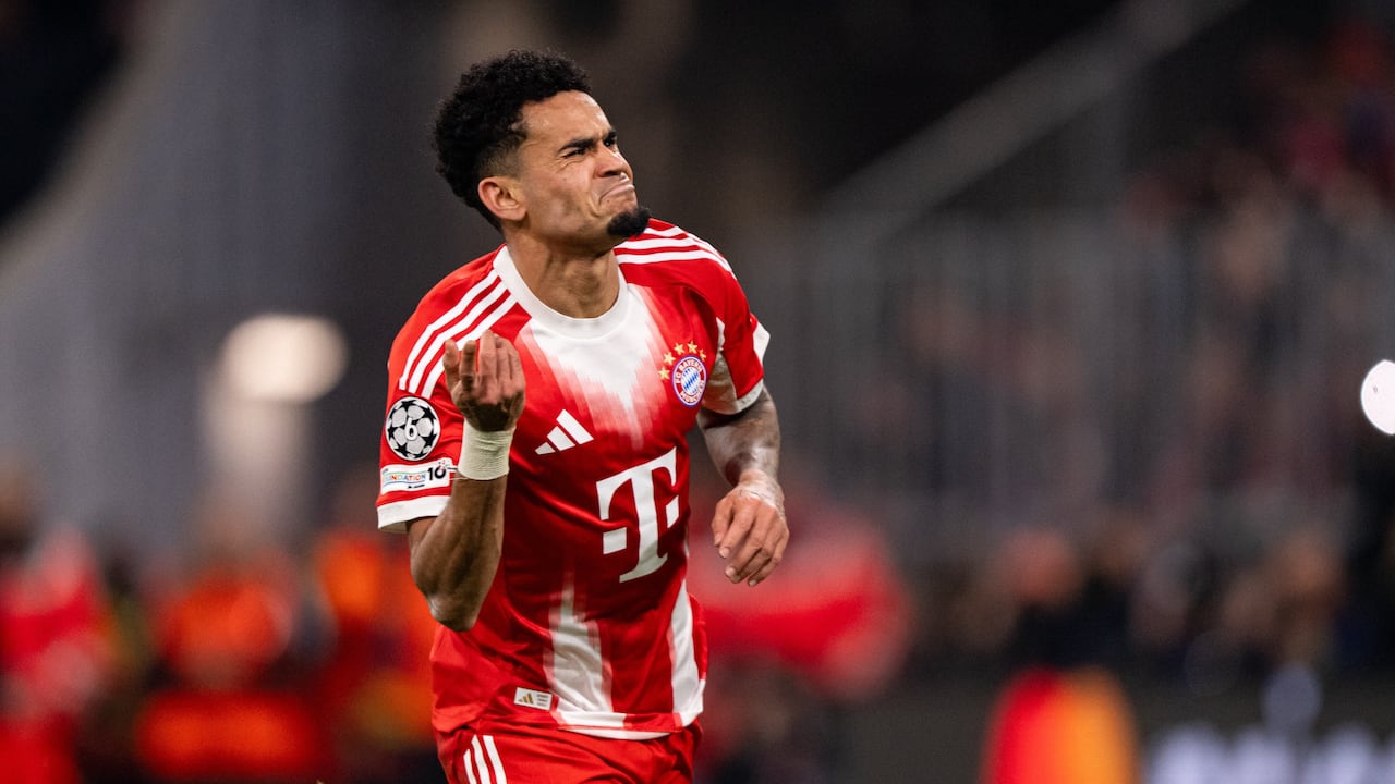 Luis Díaz tras marcarle al Atalanta por la Champions League.