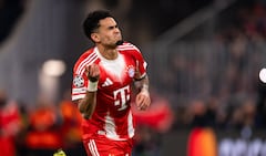 Luis Díaz tras marcarle al Atalanta por la Champions League.