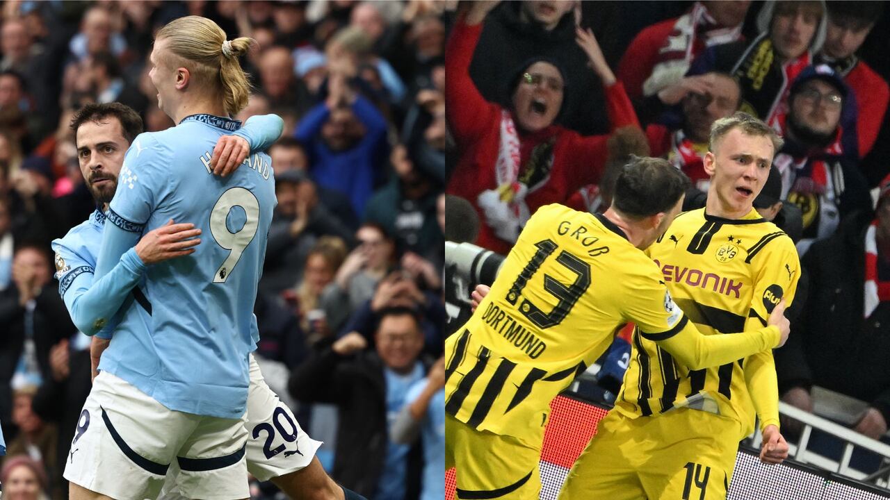 Manchester City y Borussia Dortmund se enfrentan este miércoles por la Champions League.
