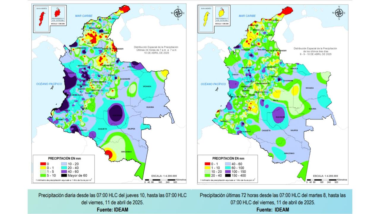 El pronóstico indica lluvias en gran parte del país.