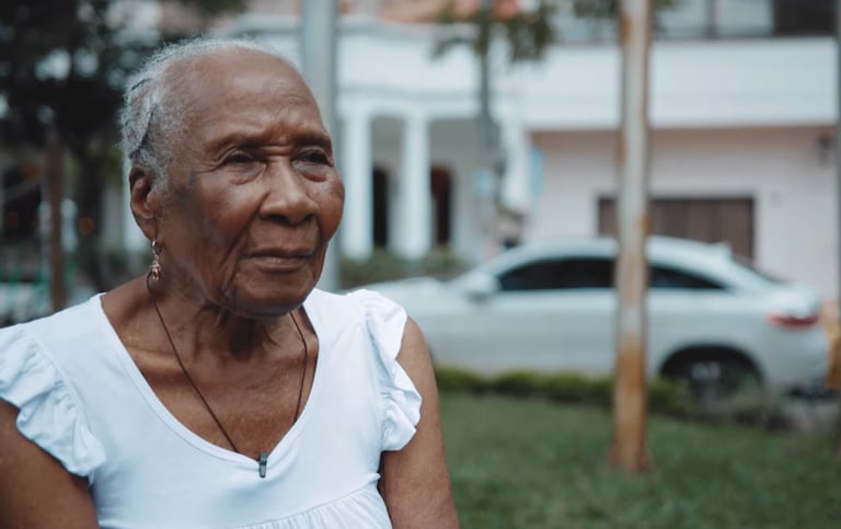 María Antonia Cuero, colombiana de 124 años .