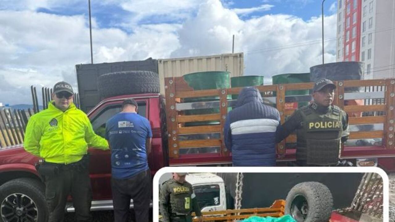 Los dos ciudadanos extranjeros serán acusados ante la justicia colombiana de movilizar de forma ilegal este combustible.