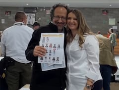 Paloma Valencia junto a su esposo, Tomas Rodríguez.