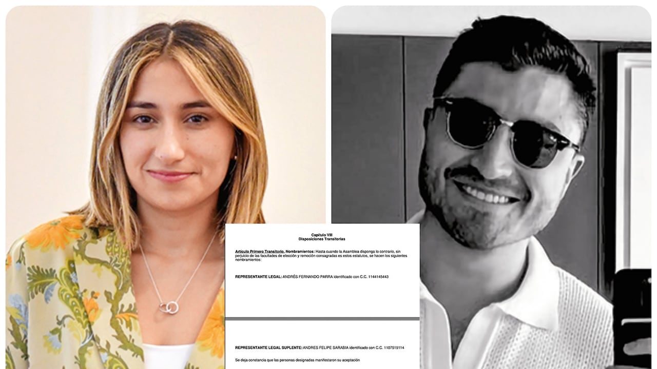 La directora del Dapre, Laura Sarabia, y su hermano Andrés Sarabia.